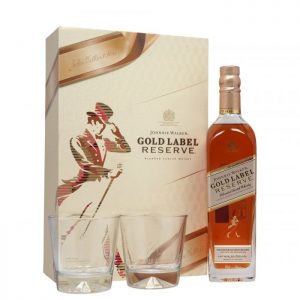Whisky J/W Gold Label Reserve Blended Scotch 75cl+2Verres
