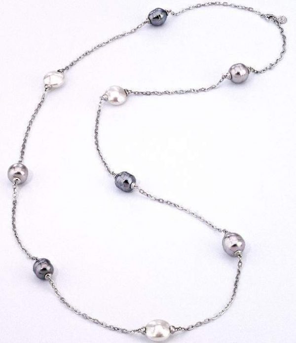 Majorica Women Multicolour Chain Necklace of Length 90cm