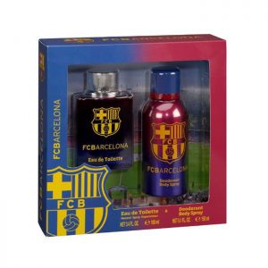 FC Barcelona Gift Set with EDT 100 ml and Perfume Body Spray 150 m
