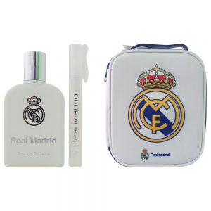 Real Madrid 3D Zip Case with EDT 100 ml and Perfume Pen 10 ml